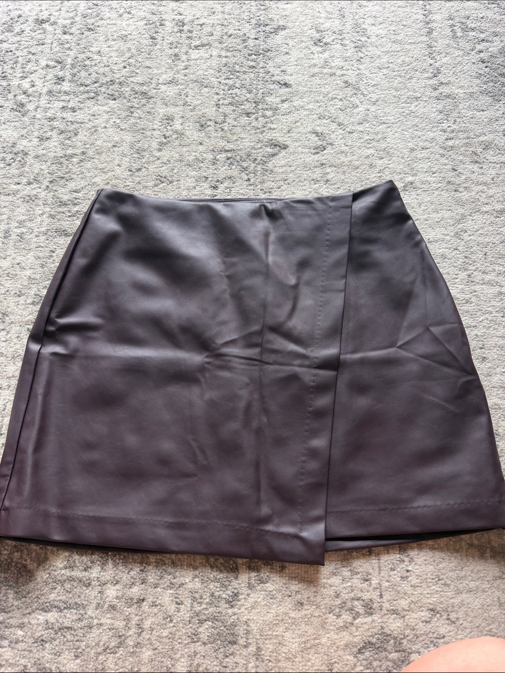 Old Navy Black Faux Leather Mini Skirt